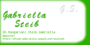 gabriella steib business card